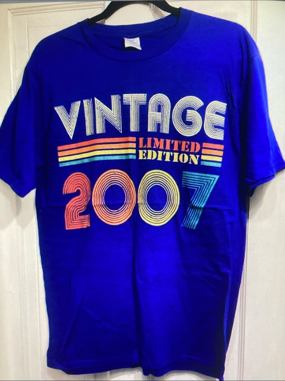 Port and Company Royal Blue 'Vintage Limited Edition 2007' Graphic Tee